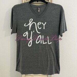 Women's Short Sleeve‎ V-Neck Bless Your Heart T-Shirt Hey Y'all Sz Large🎀